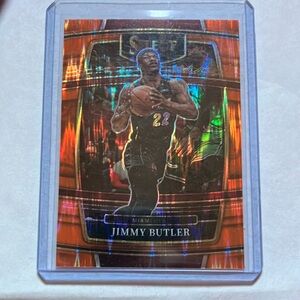 2021-22 Select Jimmy Butler Miami Heat Orange Flash Prizm Basketball Card NM+